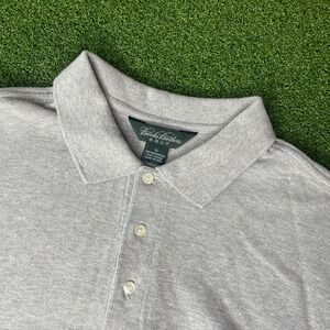 Brooks Brothers Golf Polo‎ Shirt Pima Cotton Short Sleeve Gray XL